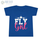Fly Girl Toddler T-Shirt Cute Tee Aviation Themed Kids Shirt - clothes - Pilot gifts - WWII warbird t-shirt