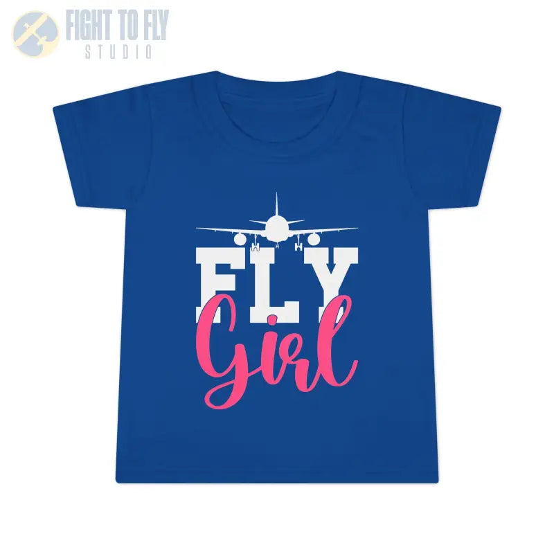 Fly Girl Toddler T-Shirt Cute Tee Aviation Themed Kids Shirt - clothes - Pilot gifts - WWII warbird t-shirt