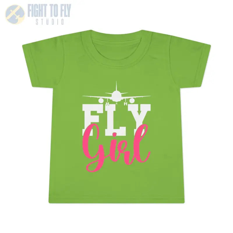 Fly Girl Toddler T-Shirt Cute Tee Aviation Themed Kids Shirt - clothes - Gifts for pilots - apparel