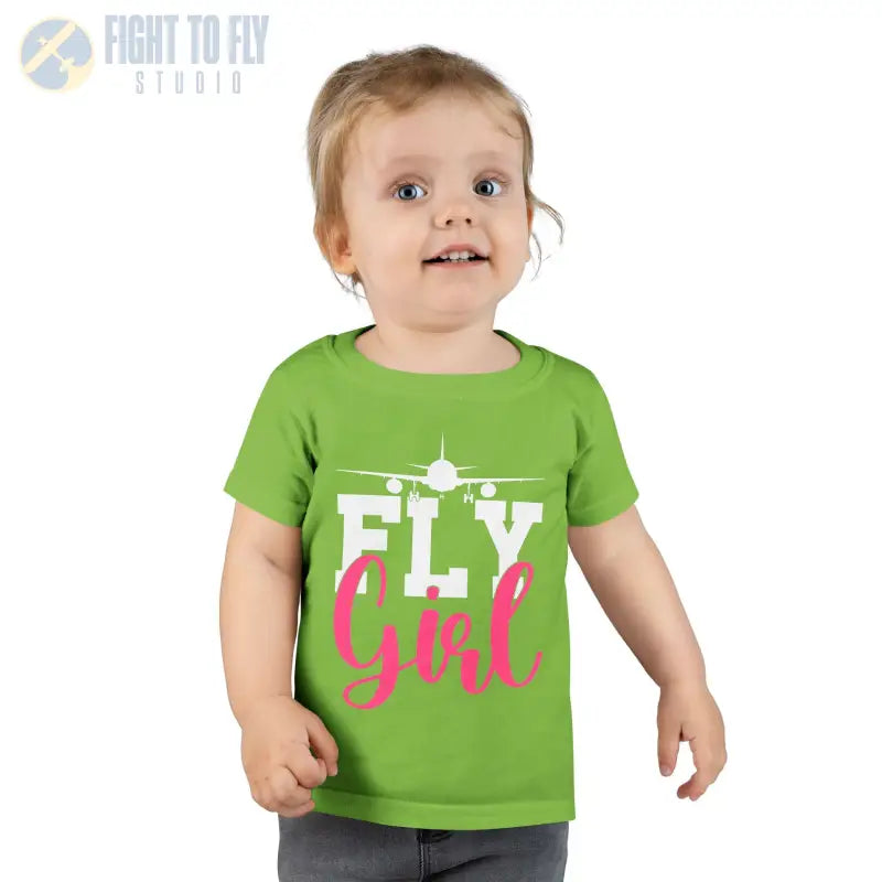 Fly Girl Toddler T-Shirt Cute Tee Aviation Themed Kids Shirt - clothes - Pilot gifts - WWII warbird t-shirt