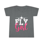 Fly Girl Toddler T-Shirt Cute Tee Aviation Themed Kids Shirt - clothes - Pilot gifts - WWII warbird t-shirt