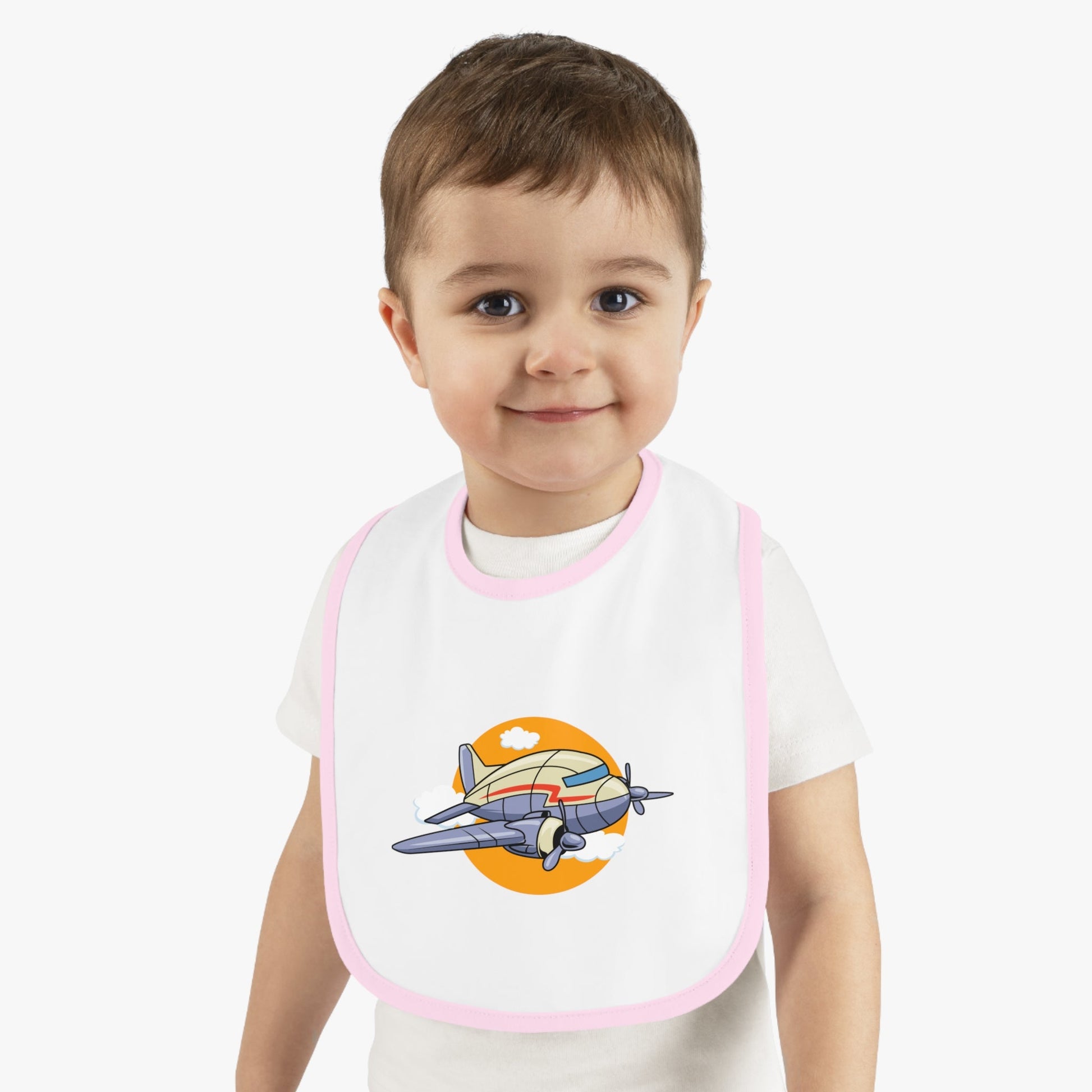 Fly High Baby Bib - Vintage Propliner - Kids clothes - Gifts for pilots - Aviation apparel