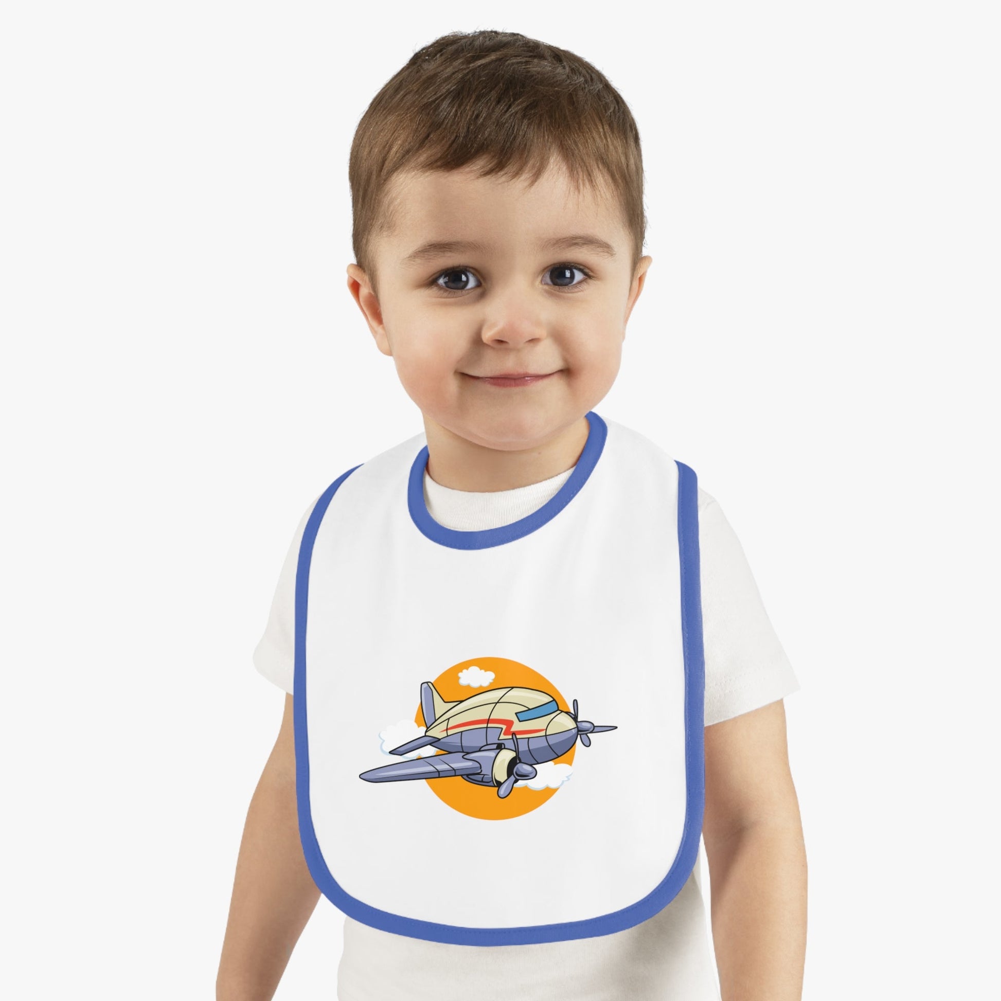 Fly High Baby Bib - Vintage Propliner - Kids clothes - Gifts for pilots - Aviation apparel
