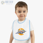 Fly High Baby Bib - Vintage Propliner - Kids clothes - Pilot gifts - WWII warbird t-shirt