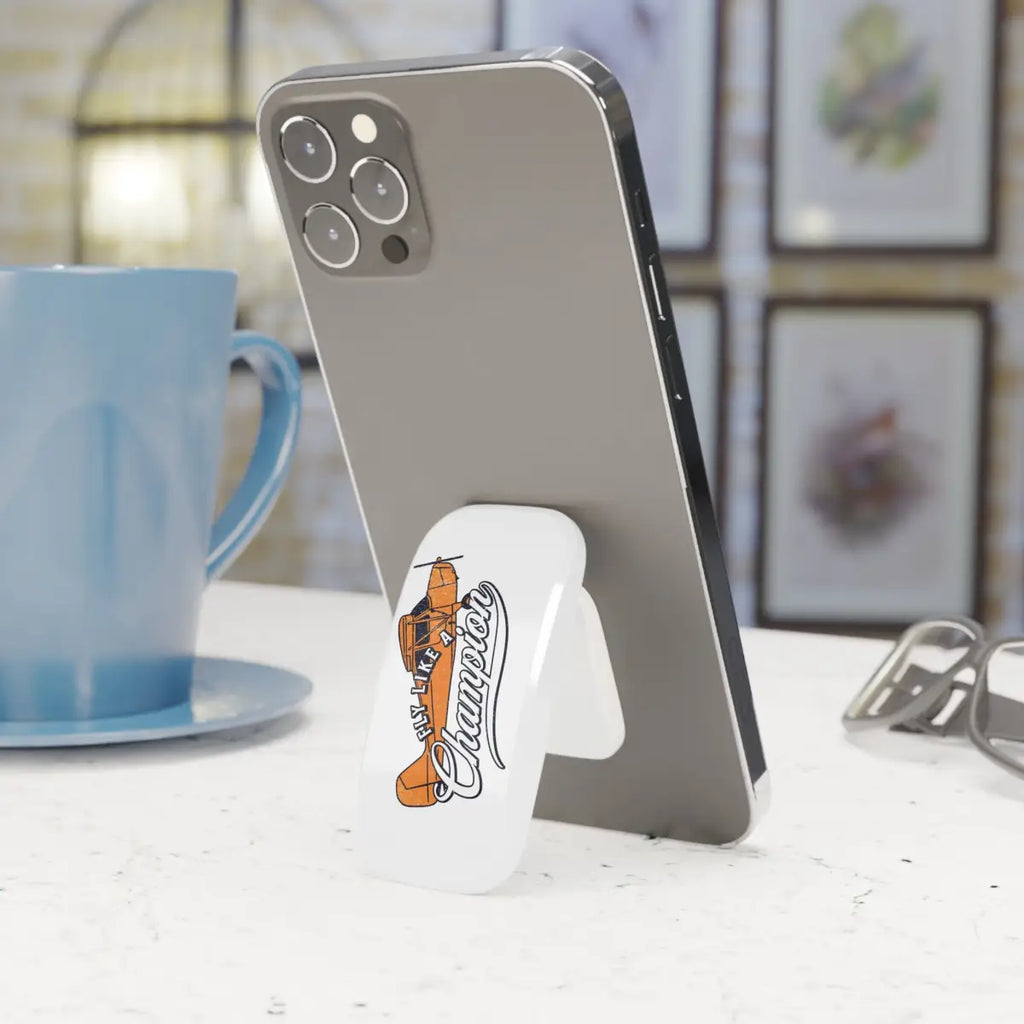 Fly Like a Champion Phone Click-On Grip - Accessories - Gifts for pilots - Aviation apparel