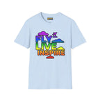 Fly Live Inspire - Plane and Clouds - T-Shirt - Pilot gifts - WWII warbird t-shirt