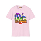 Fly Live Inspire - Plane and Clouds - T-Shirt - Pilot gifts - WWII warbird t-shirt