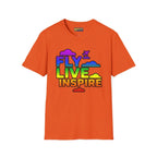 Fly Live Inspire - Plane and Clouds - T-Shirt - Pilot gifts - WWII warbird t-shirt