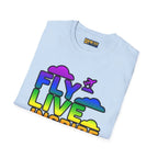 Fly Live Inspire - Plane and Clouds - T-Shirt - Pilot gifts - WWII warbird t-shirt