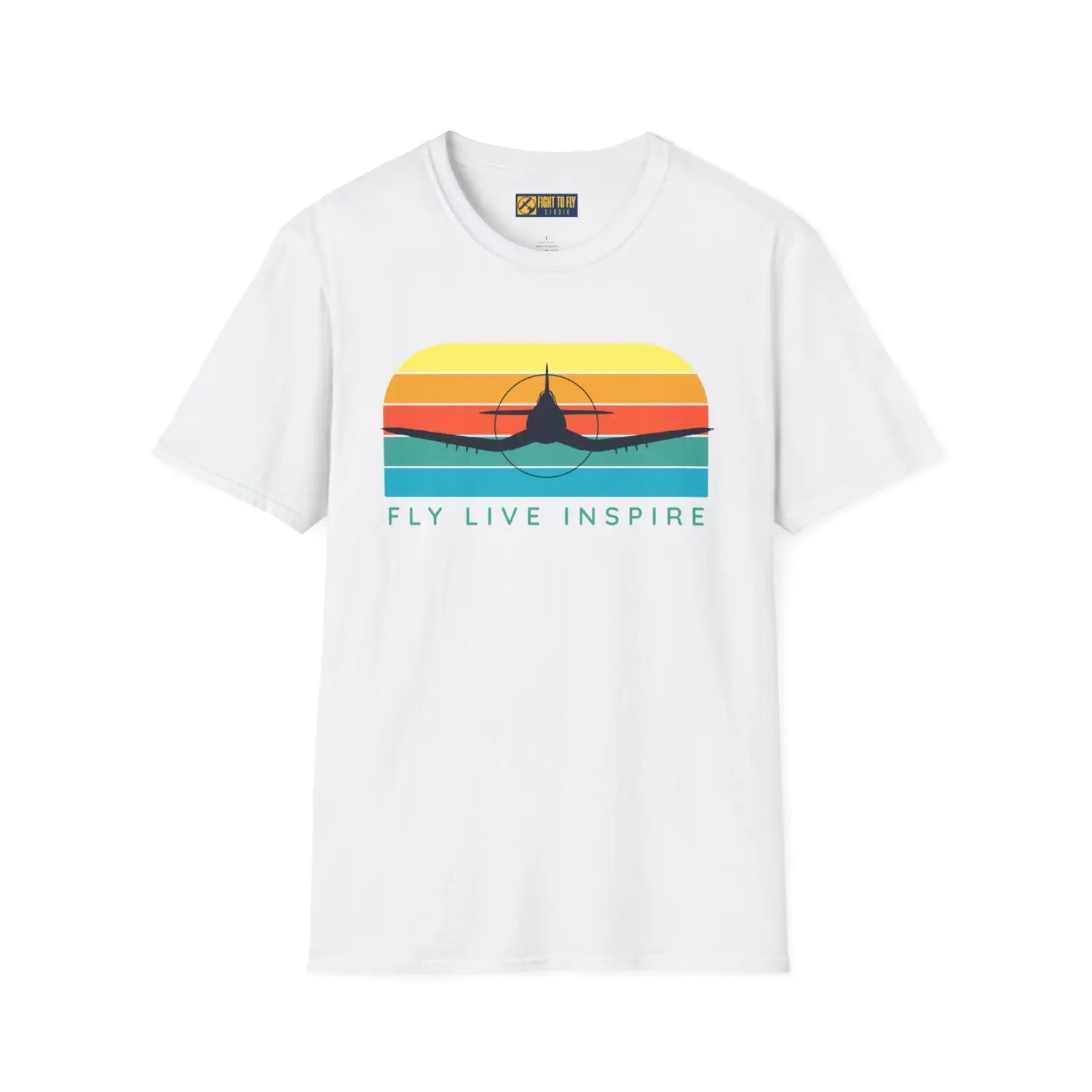 Fly Live Inspire - T-Shirt - Pilot gifts - WWII warbird t-shirt
