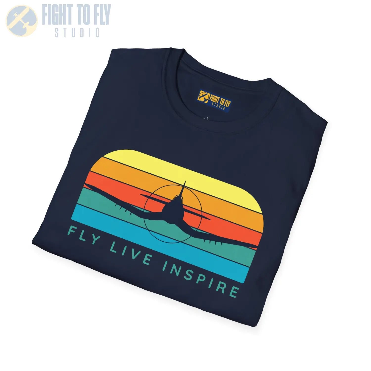Fly Live Inspire - T-Shirt - Pilot gifts - WWII warbird t-shirt