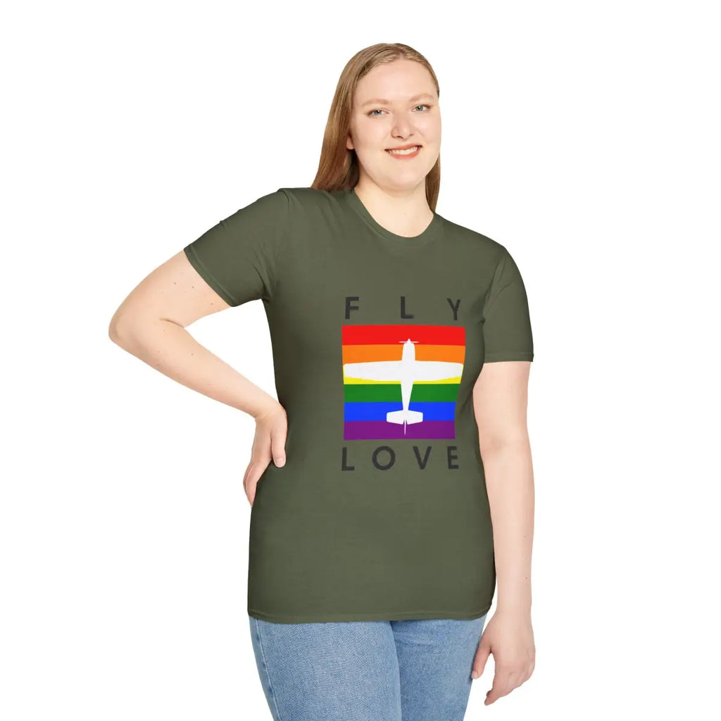 FLY LOVE - T-Shirt - Pilot gifts - WWII warbird t-shirt