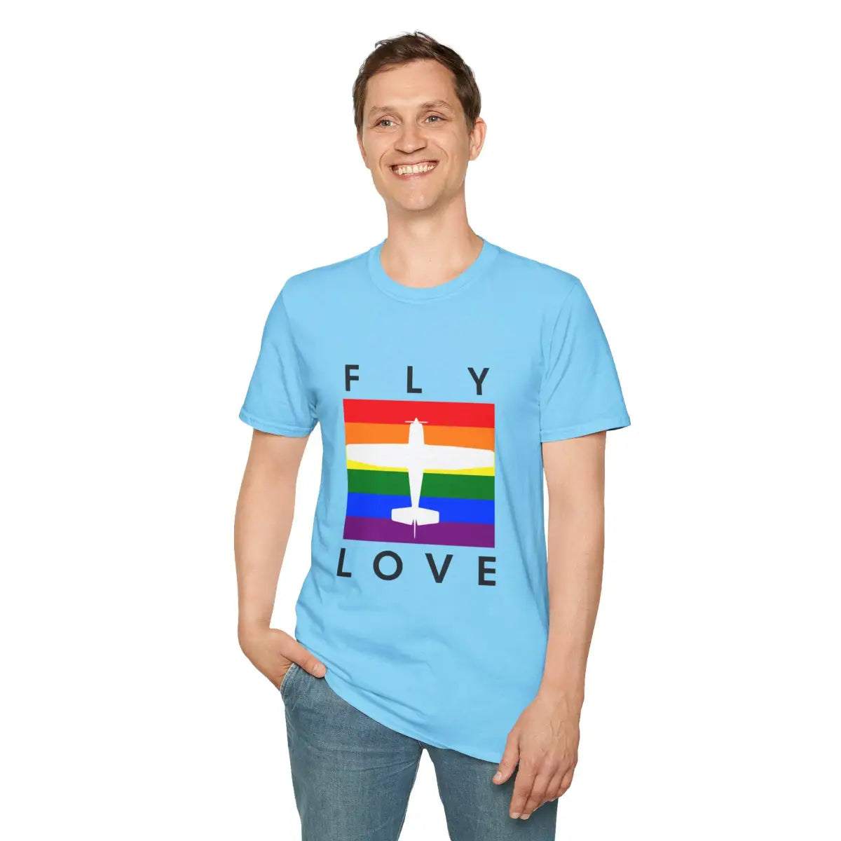 FLY LOVE - T-Shirt - Pilot gifts - WWII warbird t-shirt
