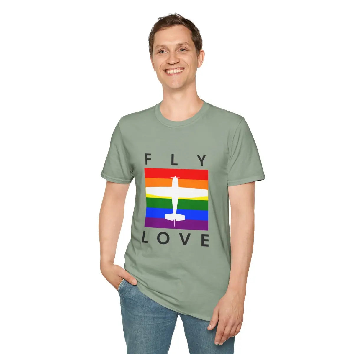 FLY LOVE - T-Shirt - Pilot gifts - WWII warbird t-shirt