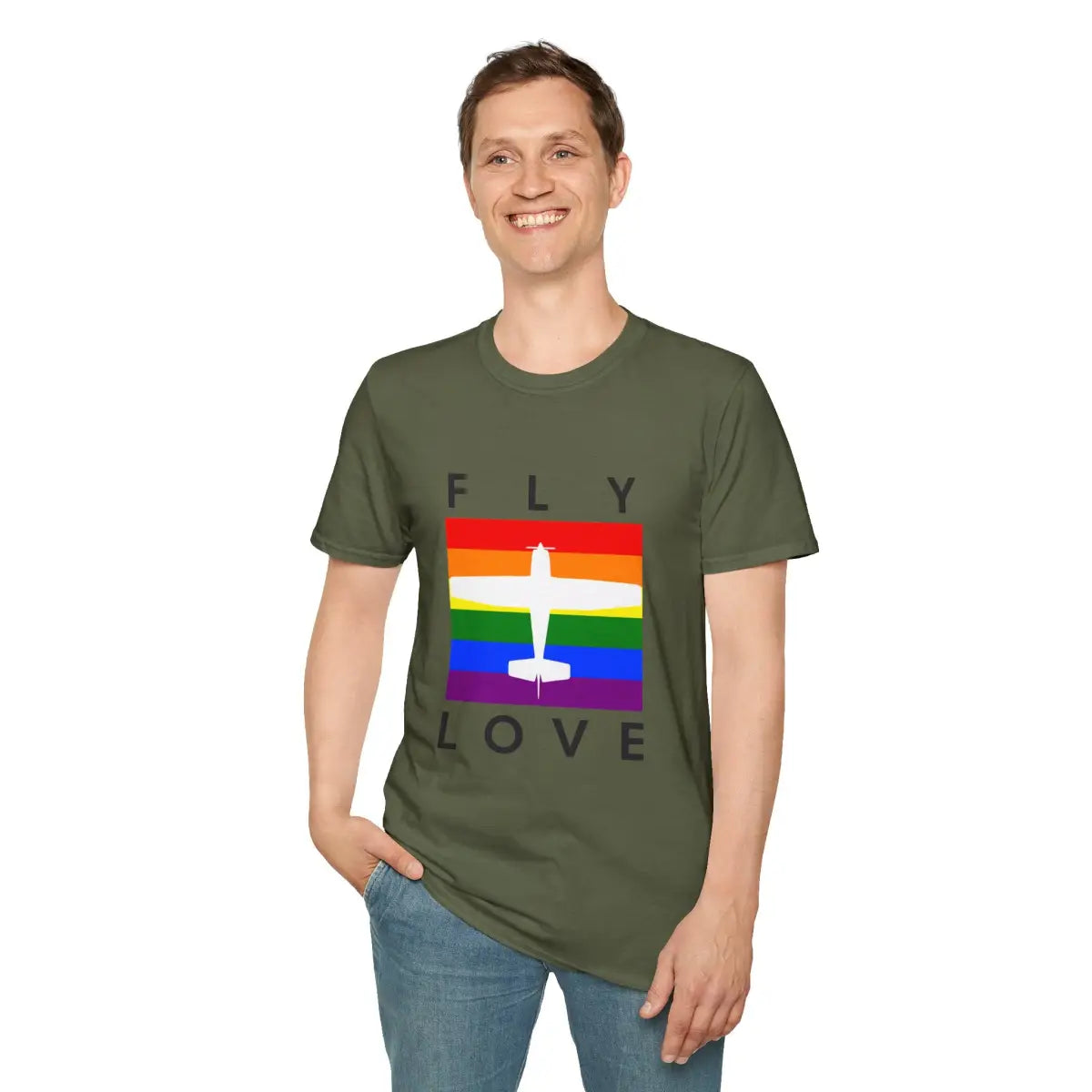 FLY LOVE - T-Shirt - Pilot gifts - WWII warbird t-shirt
