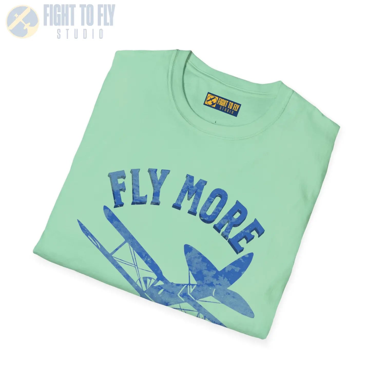Fly More Worry Less - T-Shirt - Pilot gifts - WWII warbird t-shirt