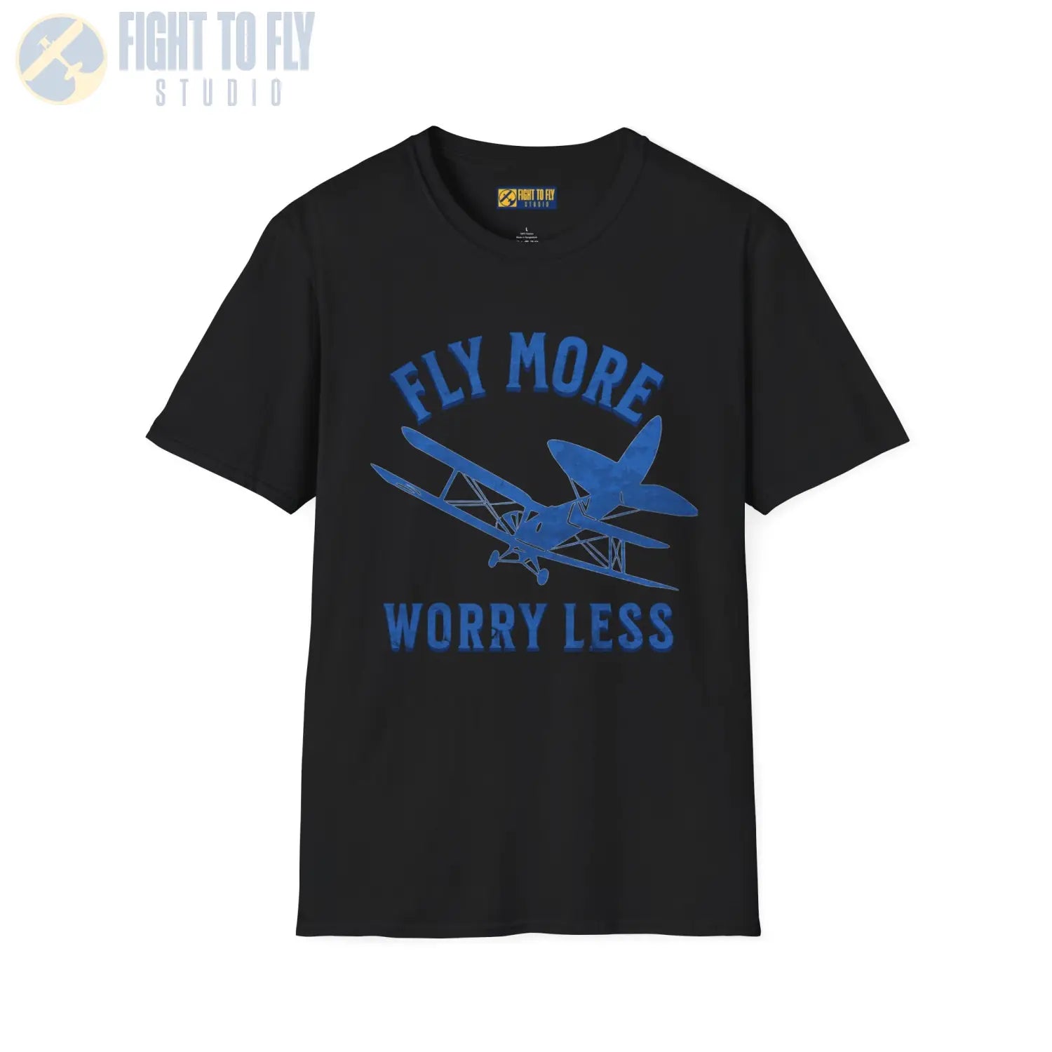 Fly More Worry Less - T-Shirt - Pilot gifts - WWII warbird t-shirt