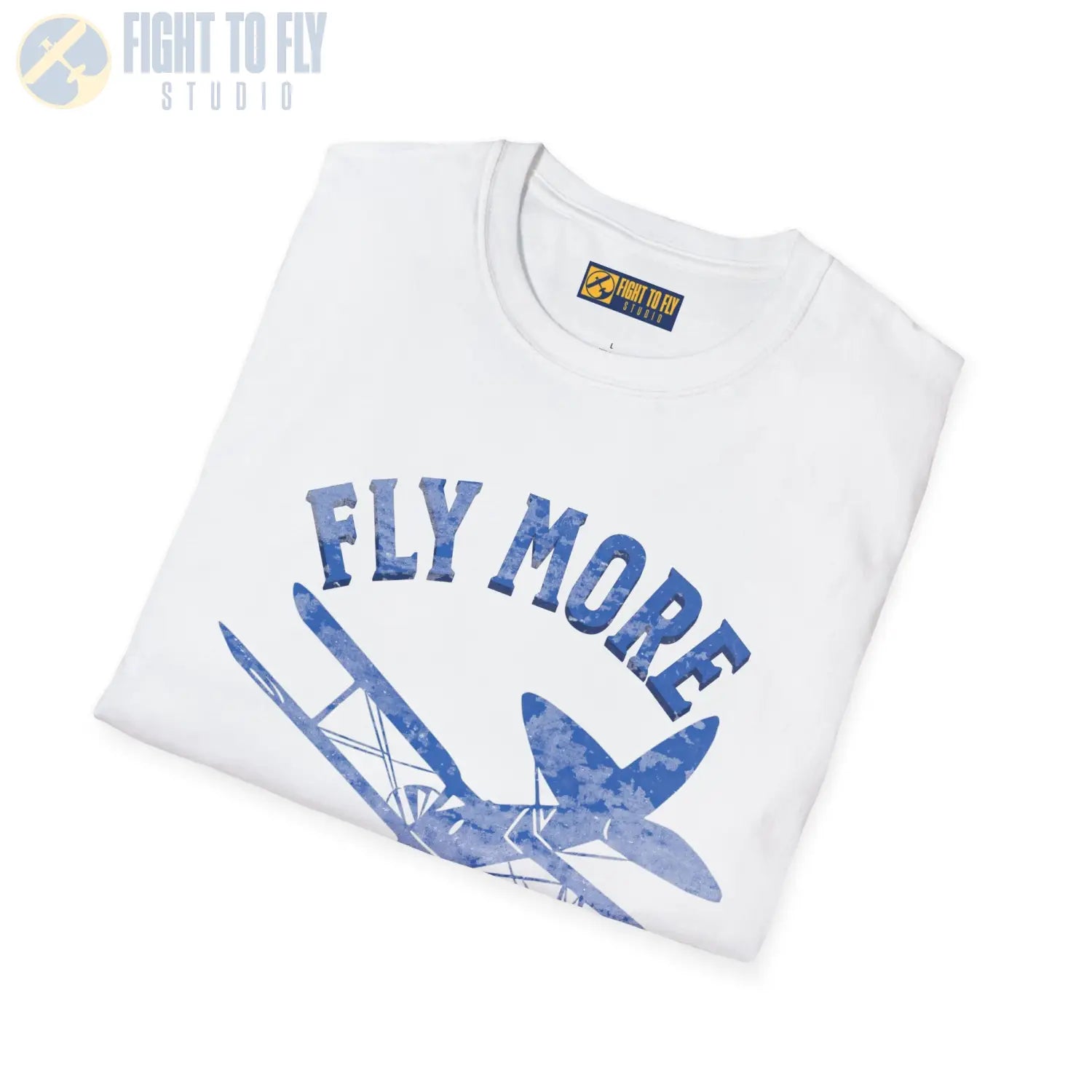 Fly More Worry Less - T-Shirt - Pilot gifts - WWII warbird t-shirt