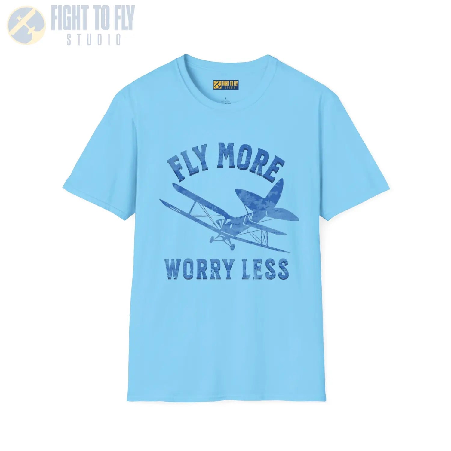 Fly More Worry Less - T-Shirt - Pilot gifts - WWII warbird t-shirt