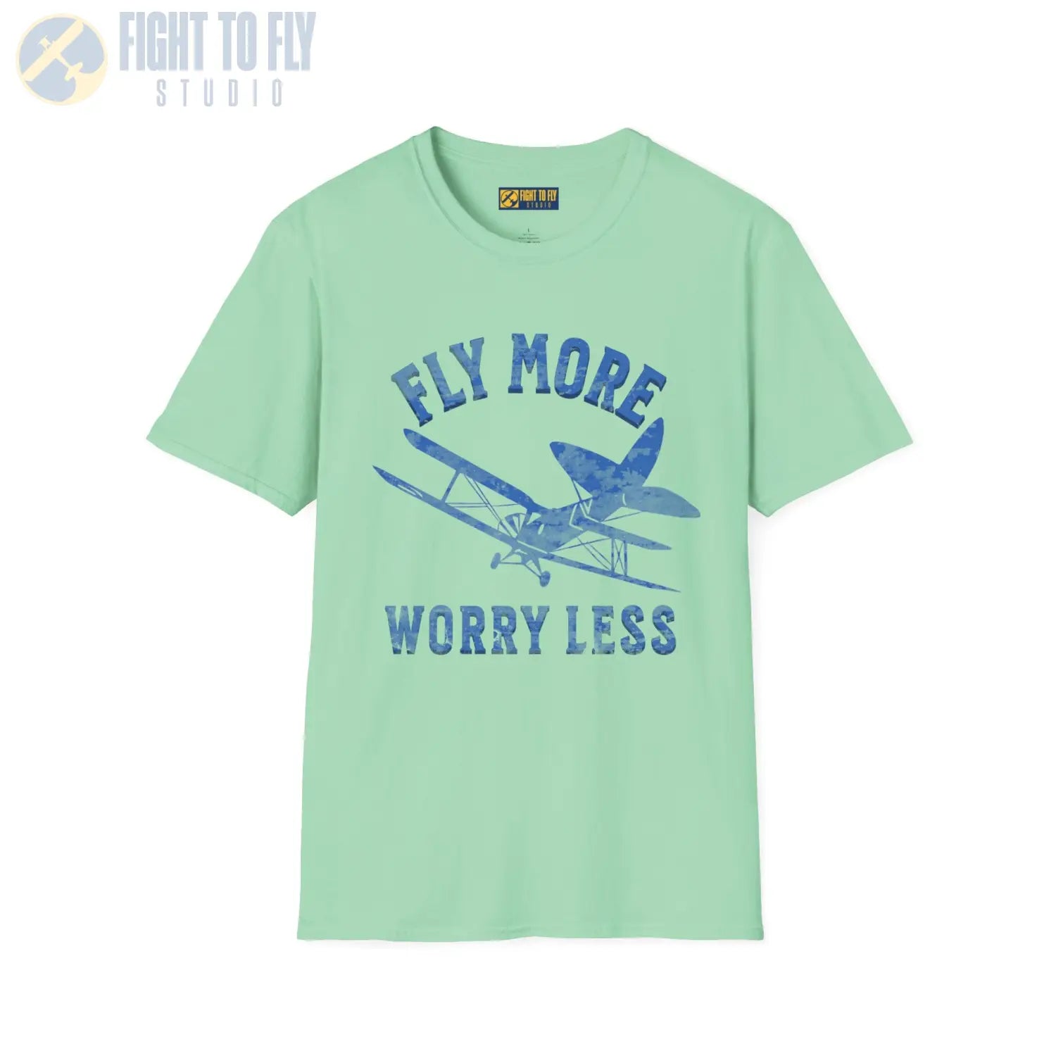 Fly More Worry Less - T-Shirt - Pilot gifts - WWII warbird t-shirt