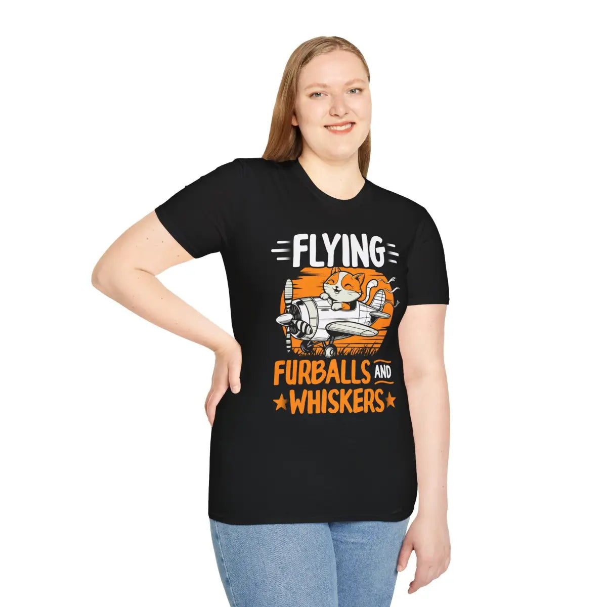 Flying Furballs and Whiskers - T-Shirt - Pilot gifts - WWII warbird t-shirt