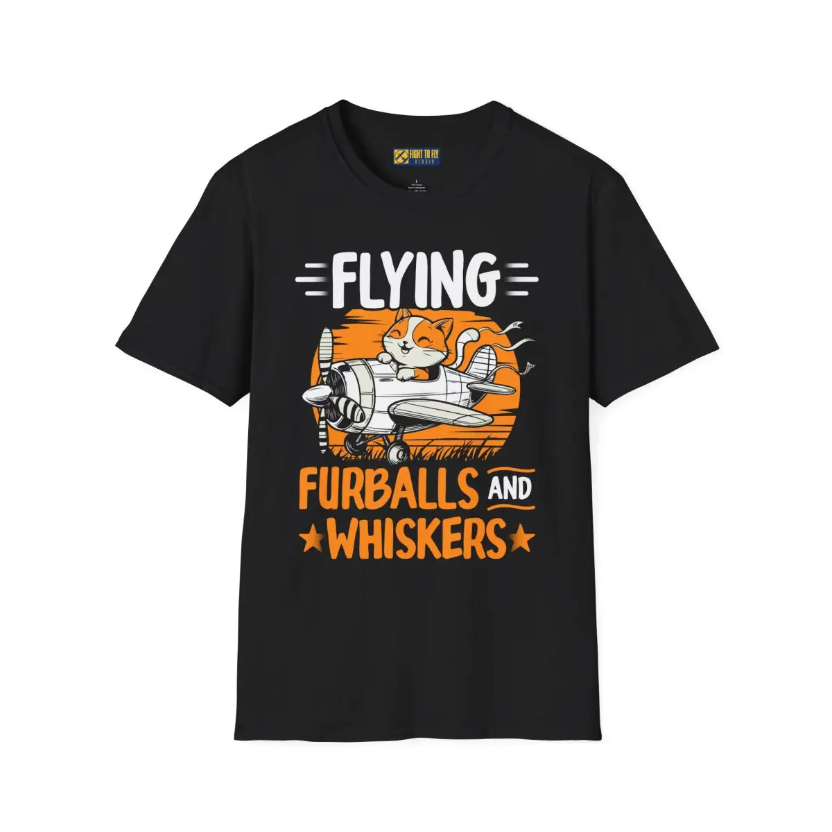 Flying Furballs and Whiskers - T-Shirt - Pilot gifts - WWII warbird t-shirt