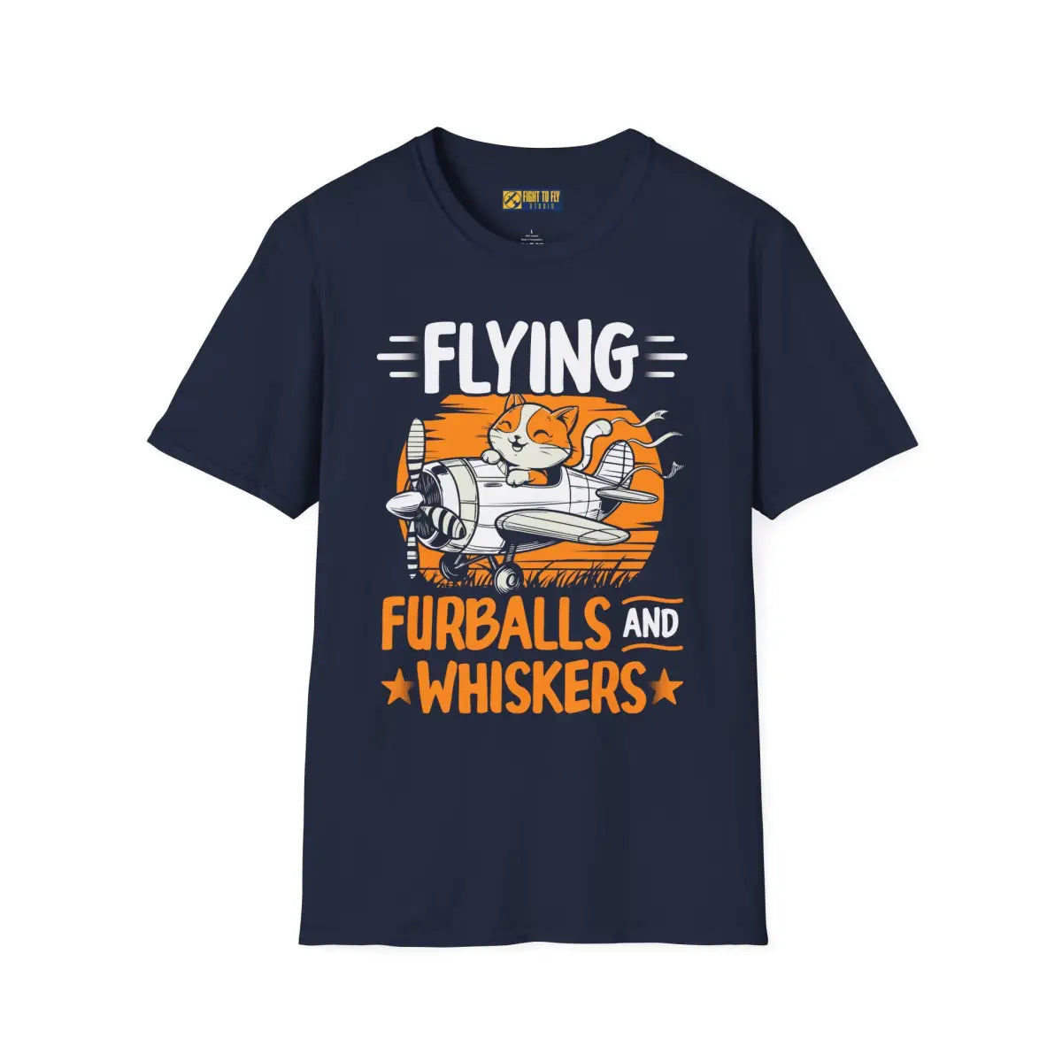 Flying Furballs and Whiskers - T-Shirt - Pilot gifts - WWII warbird t-shirt