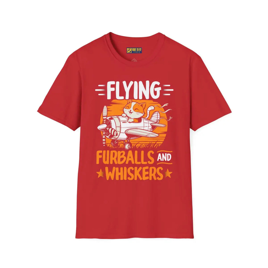 Flying Furballs and Whiskers - T-Shirt - Pilot gifts - WWII warbird t-shirt