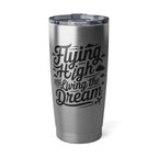 Flying High and Living the Dream - Mug - Pilot gifts - WWII warbird t-shirt