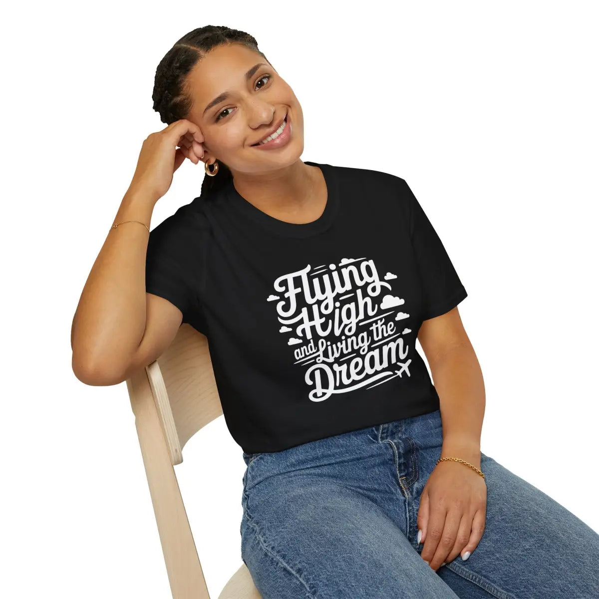 Flying High Living the Dream - T-Shirt - Pilot gifts - WWII warbird t-shirt