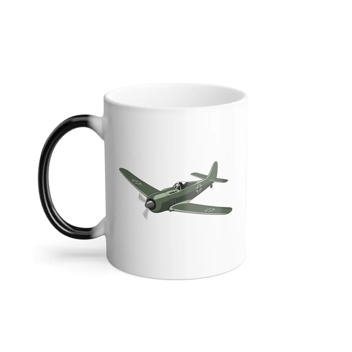 Focke-Wulf Fw 190 – WWII Aircraft Mug (Color Changing) - Pilot gifts - warbird t-shirt