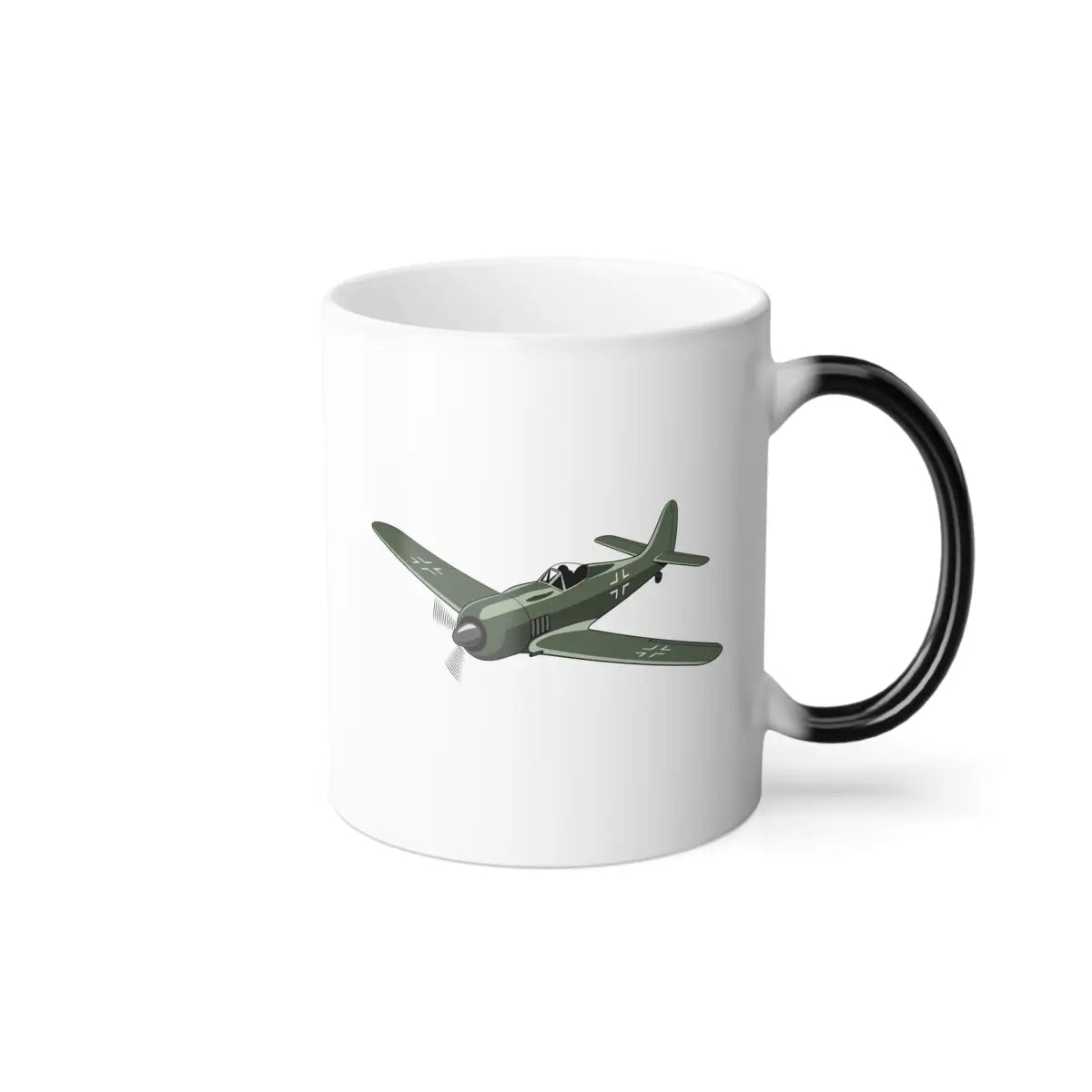 Focke-Wulf Fw 190 – WWII Aircraft Mug (Color Changing) - Pilot gifts - warbird t-shirt