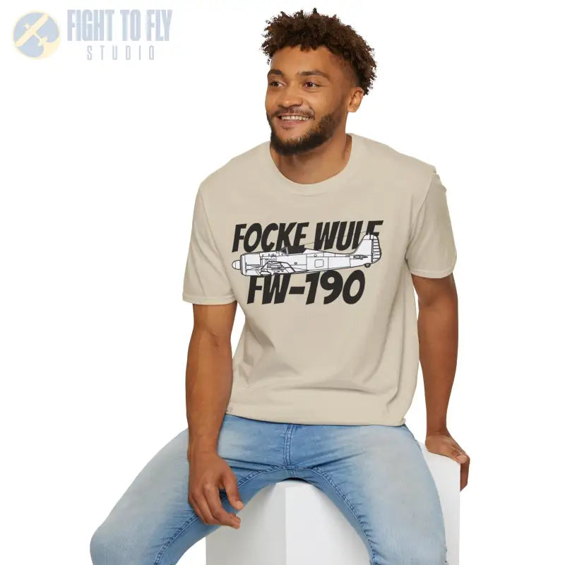 Focke Wulf Fw 190A Side Profile T Shirt – WWII Luftwaffe Fighter Tee Pilot gifts warbird t shirt