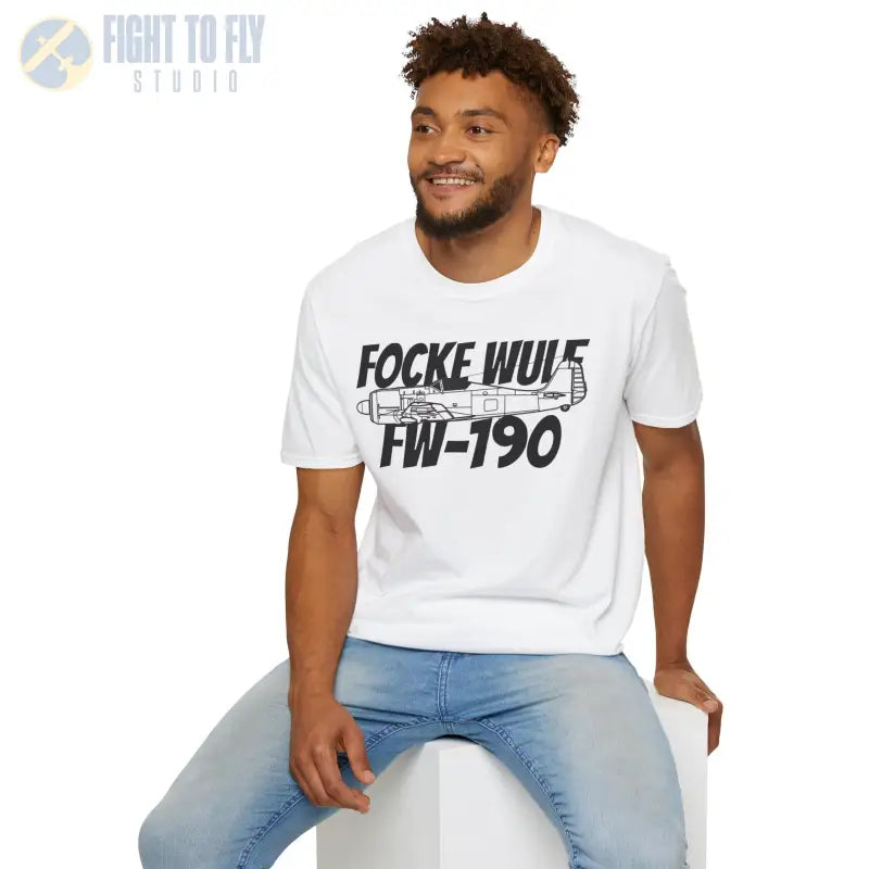 Focke Wulf Fw 190A Side Profile T Shirt – WWII Luftwaffe Fighter Tee Pilot gifts warbird t shirt