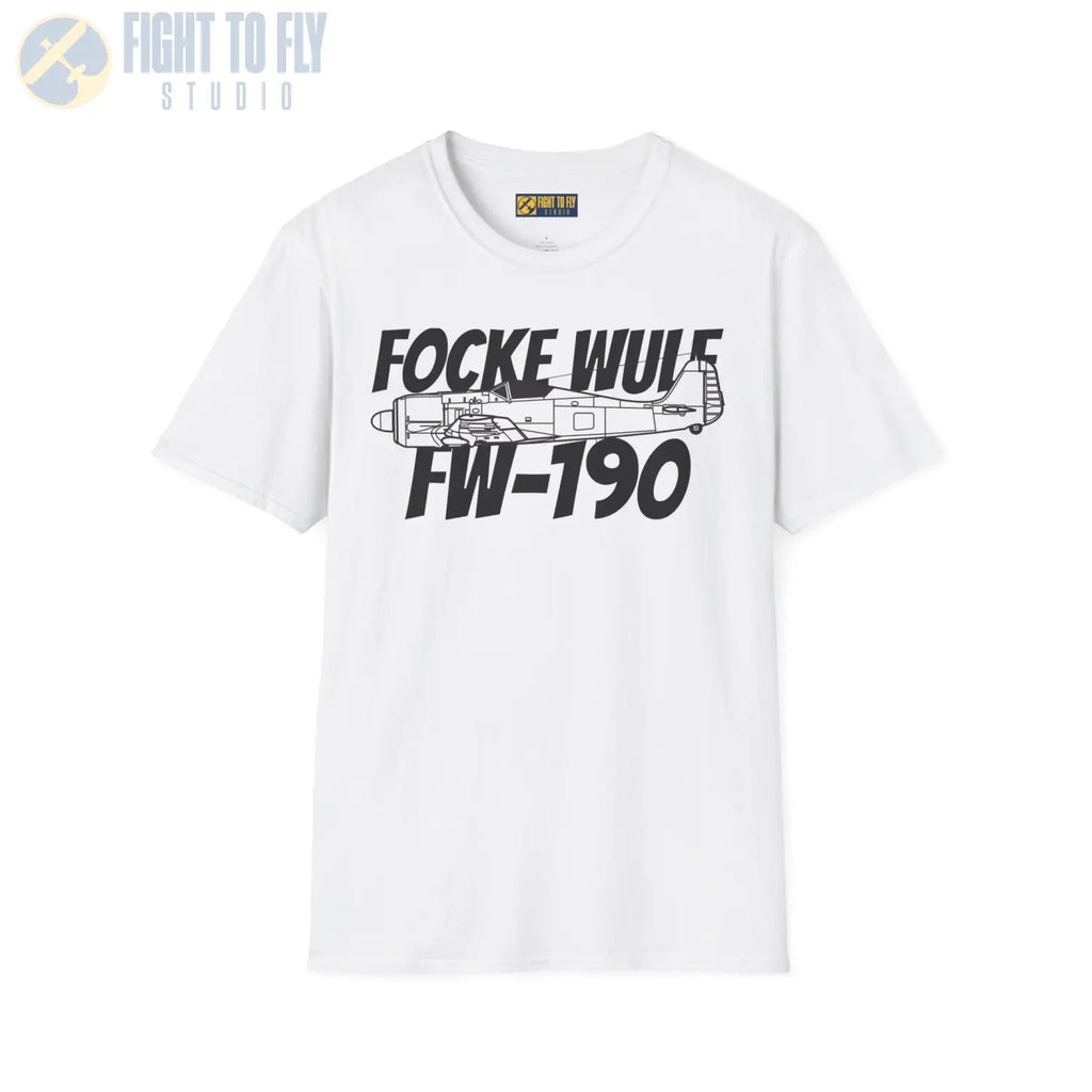 Focke-Wulf Fw 190A Side Profile T-Shirt - Pilot gifts - WWII warbird t-shirt