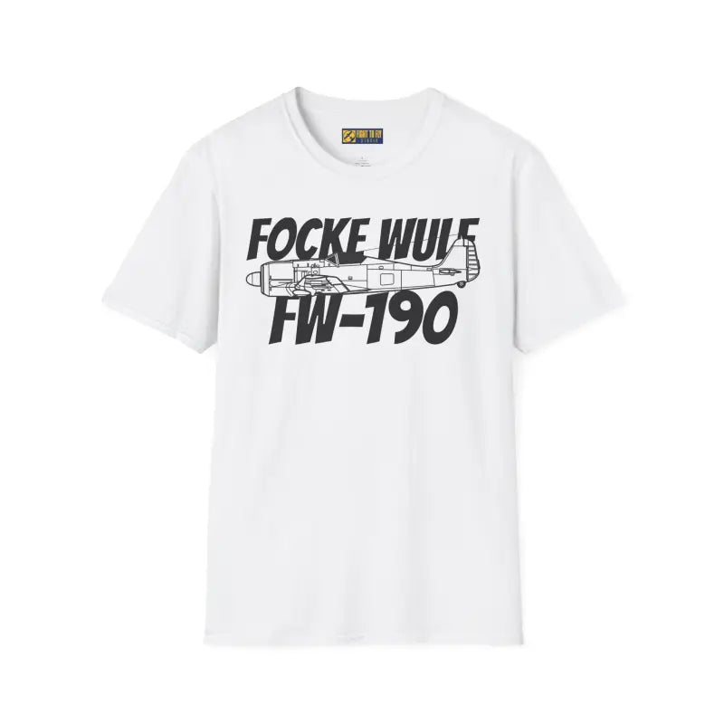 Focke Wulf Fw 190A Side Profile T Shirt – WWII Luftwaffe Fighter Tee Pilot gifts warbird t shirt