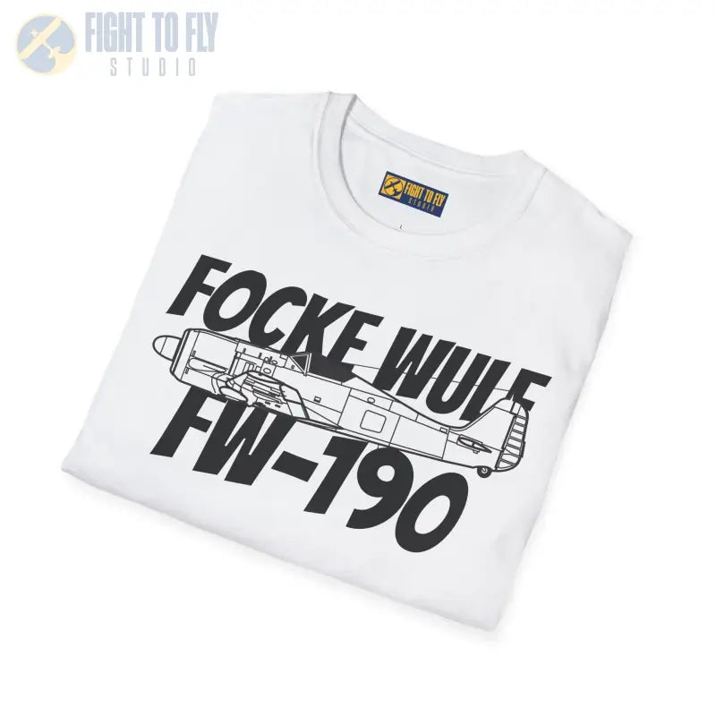 Focke Wulf Fw 190A Side Profile T Shirt – WWII Luftwaffe Fighter Tee Pilot gifts warbird t shirt
