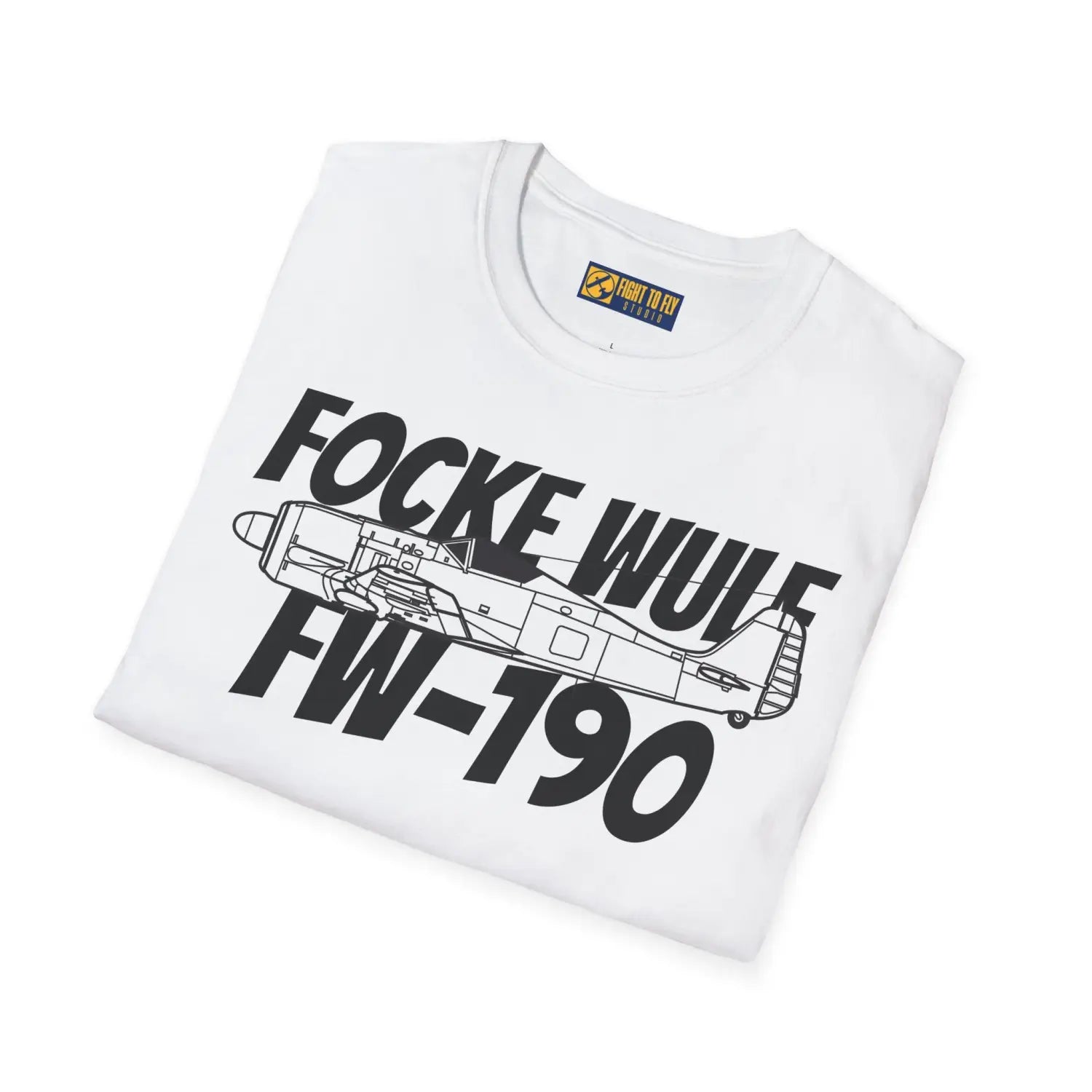 Focke-Wulf Fw 190A Side Profile T-Shirt - Pilot gifts - WWII warbird t-shirt