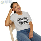 Focke-Wulf Fw 190A Side Profile T-Shirt - Pilot gifts - WWII warbird t-shirt