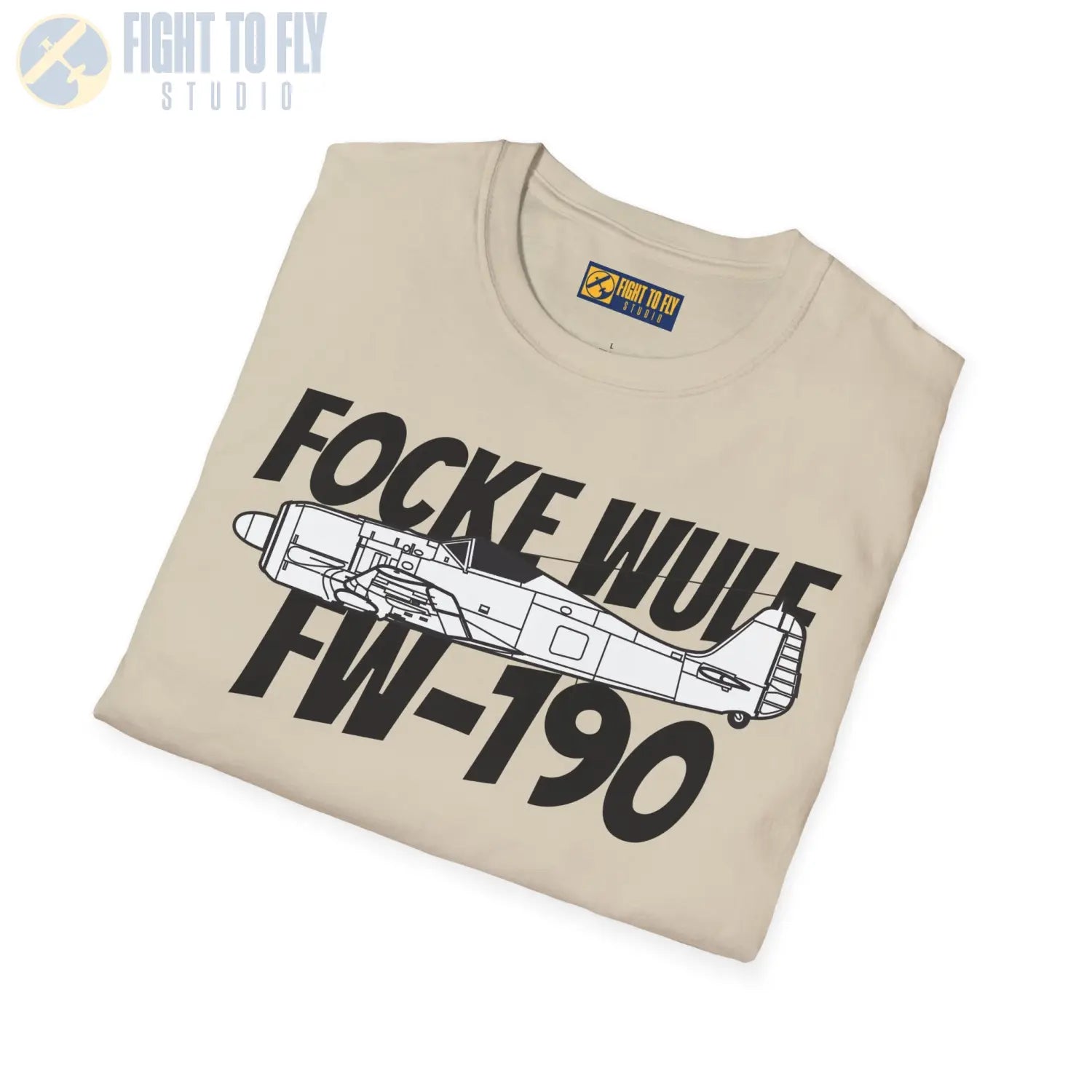 Focke-Wulf Fw 190A Side Profile T-Shirt - Pilot gifts - WWII warbird t-shirt