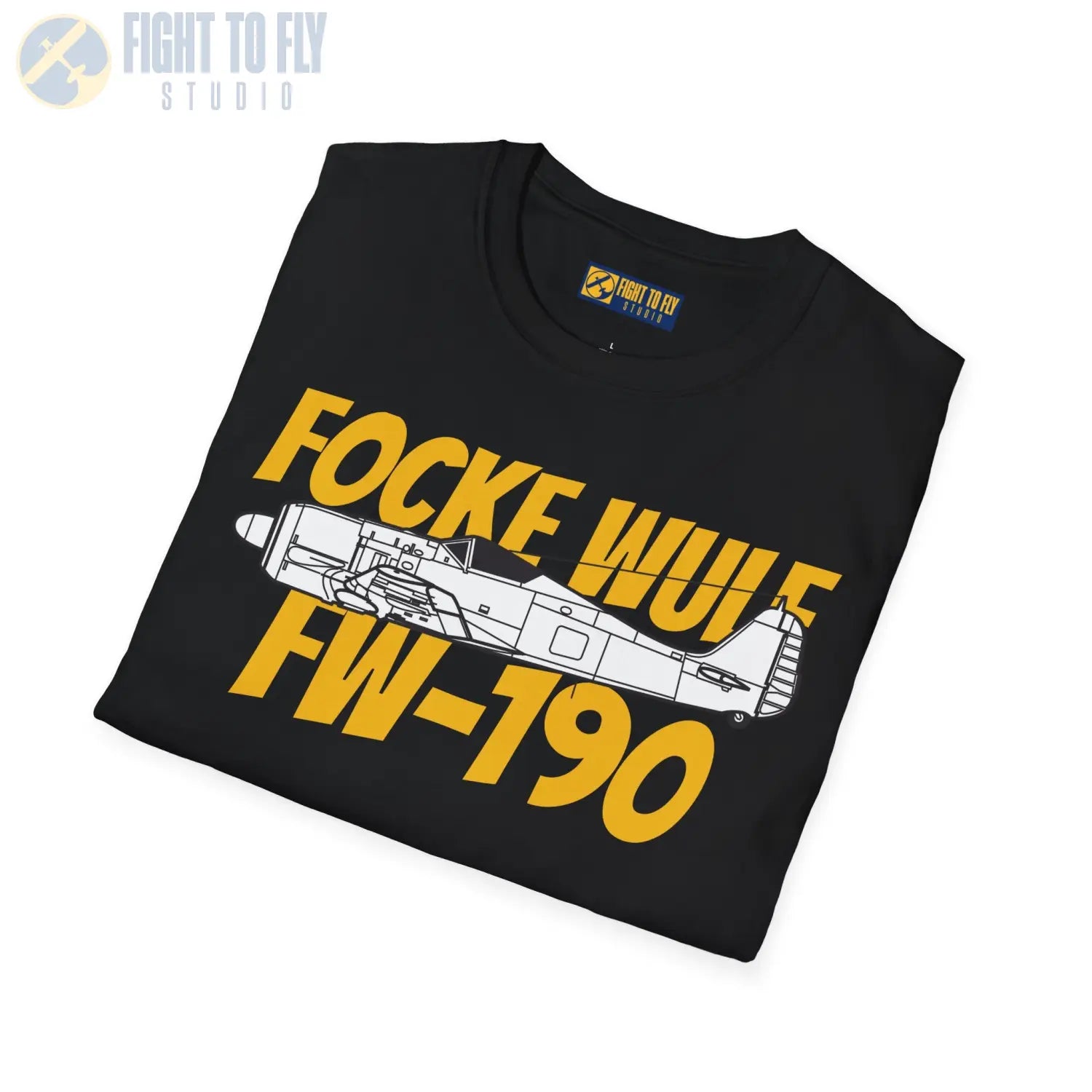 Focke-Wulf Fw 190A Side Profile T-Shirt - Pilot gifts - WWII warbird t-shirt