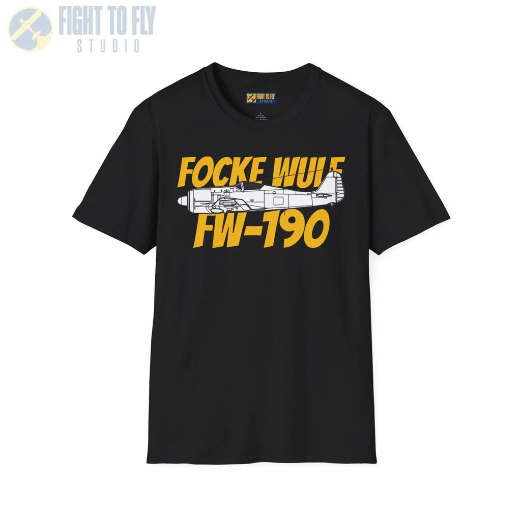 Focke-Wulf Fw 190A Side Profile T-Shirt - Pilot gifts - WWII warbird t-shirt