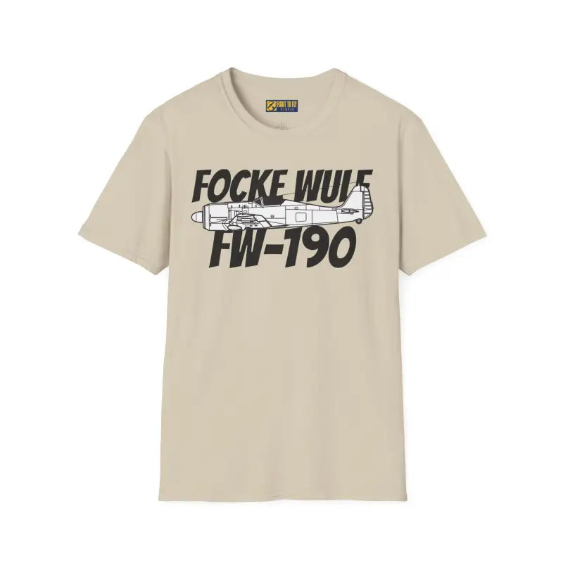 Focke Wulf Fw 190A Side Profile T Shirt – WWII Luftwaffe Fighter Tee Pilot gifts warbird t shirt