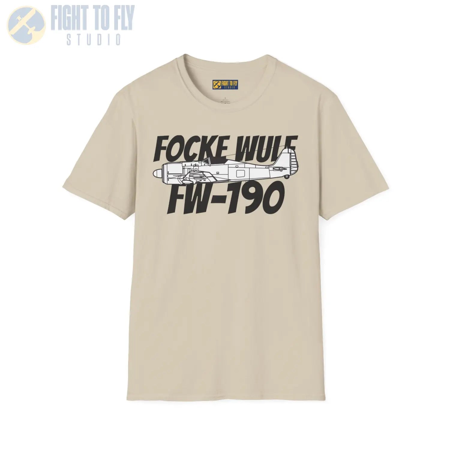 Focke-Wulf Fw 190A Side Profile T-Shirt - Pilot gifts - WWII warbird t-shirt