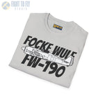 Focke-Wulf Fw 190A Side Profile T-Shirt - Pilot gifts - WWII warbird t-shirt