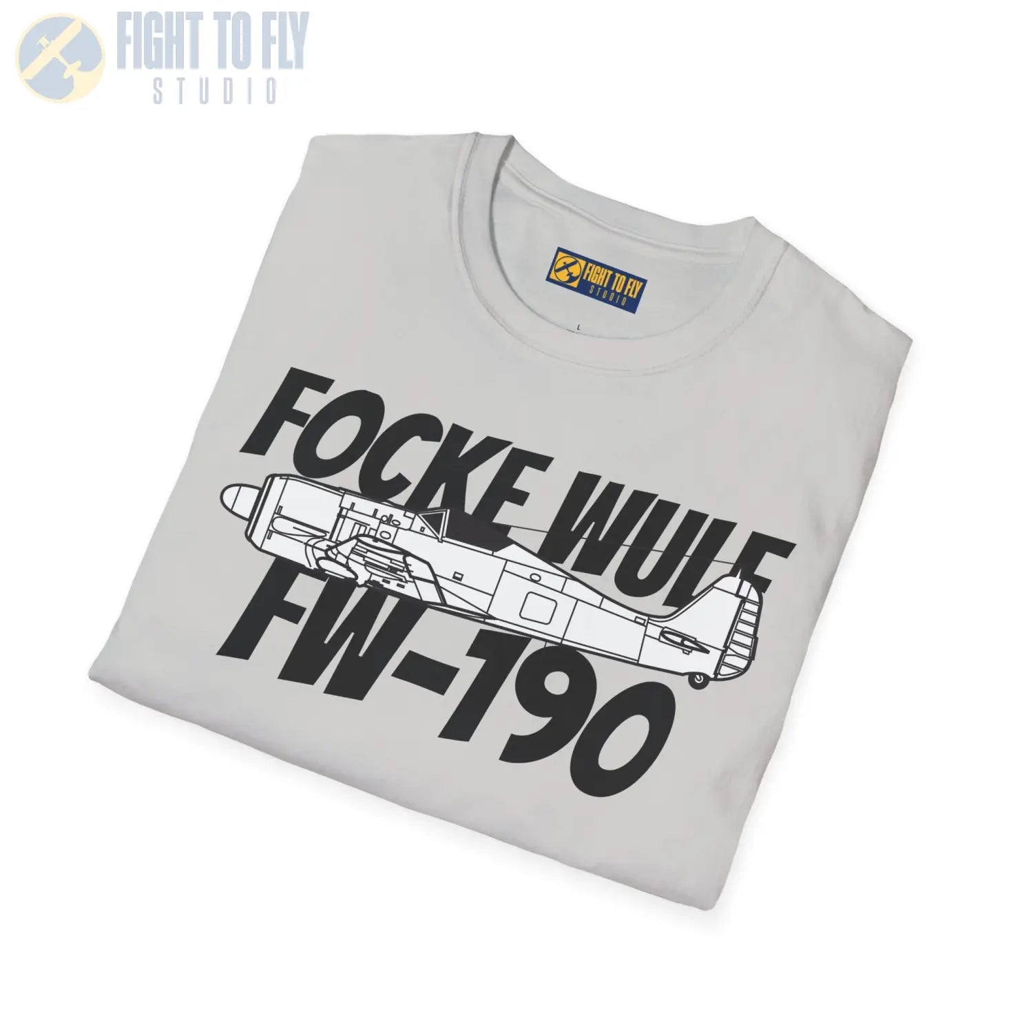 Focke-Wulf Fw 190A Side Profile T-Shirt - Pilot gifts - WWII warbird t-shirt