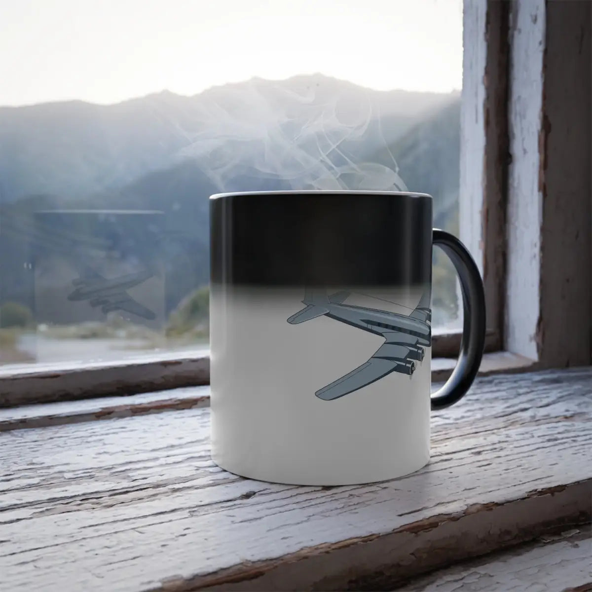 Focke-Wulf Fw 200 Condor – WWII Aircraft Mug (Color Changing) - Pilot gifts - warbird t-shirt