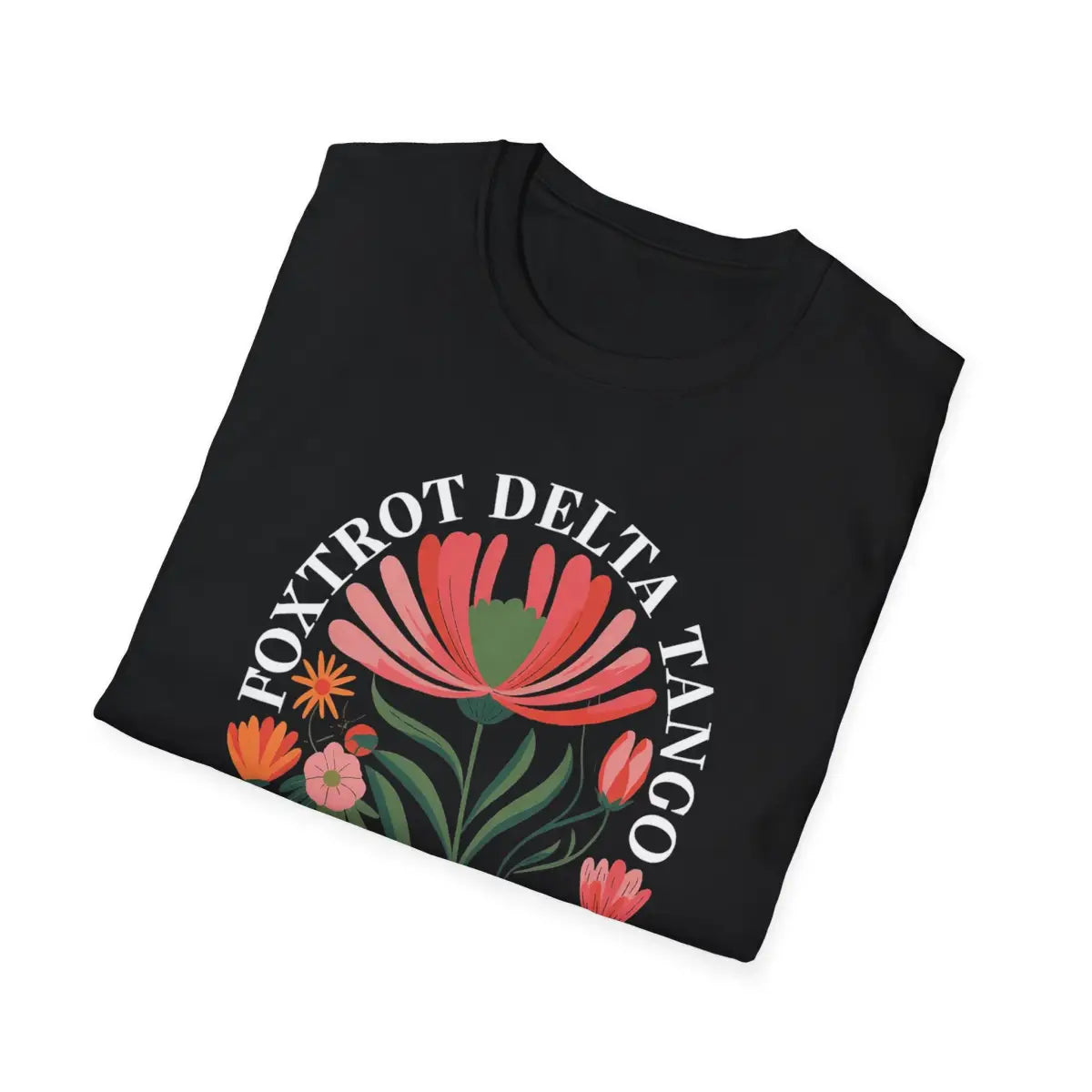 Foxtrot Delta Tango - Floral - T-Shirt - Pilot gifts - WWII warbird t-shirt