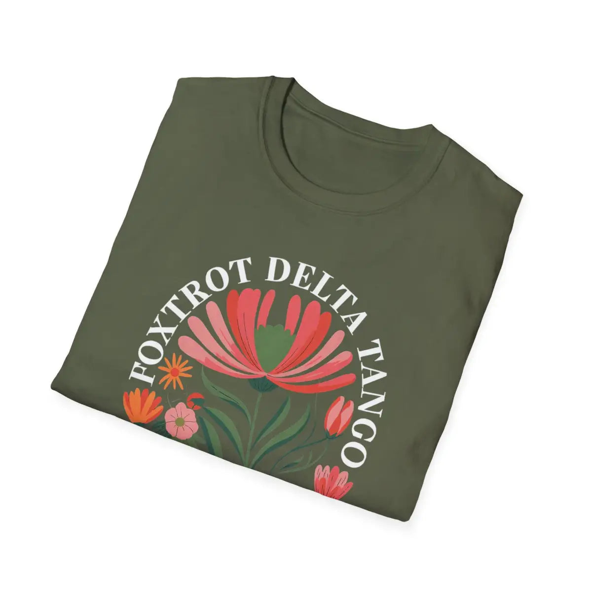 Foxtrot Delta Tango - Floral - T-Shirt - Pilot gifts - WWII warbird t-shirt