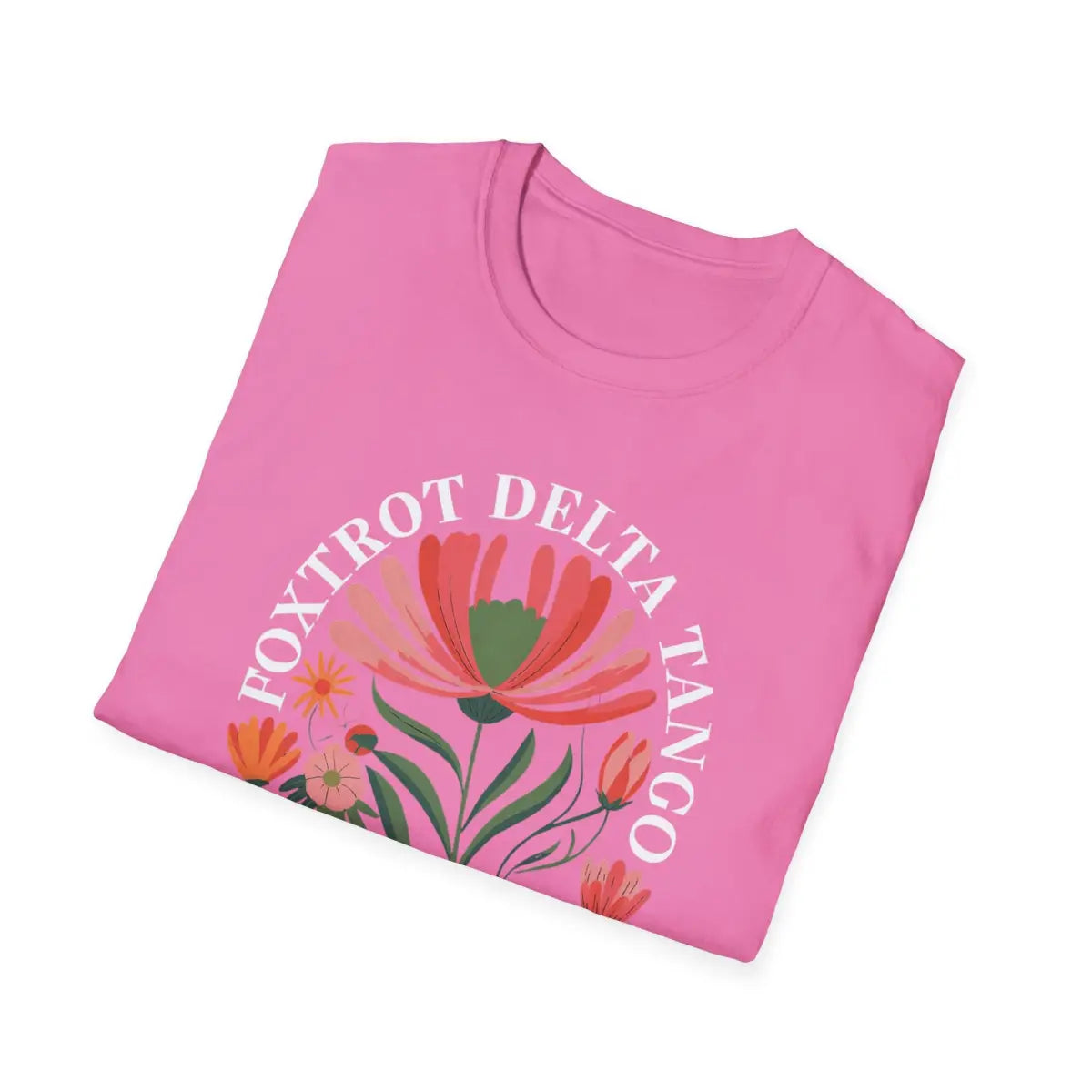 Foxtrot Delta Tango - Floral - T-Shirt - Pilot gifts - WWII warbird t-shirt